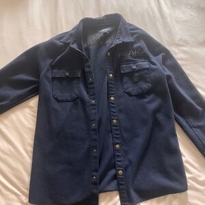 Roark Dark Blue Shirt Jacket